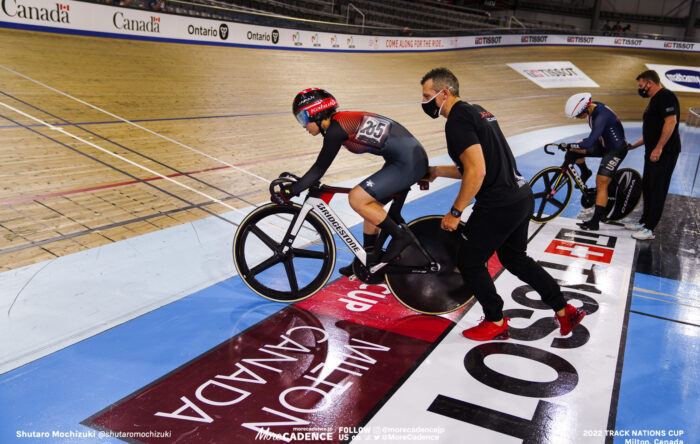 〜2022年のフォト 佐藤水菜 SATO Mina, RKD, 1/16 Finals, Women's Sprint, 2022 Track Nations Cup, Milton, Canada