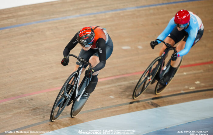 〜2022年のフォト 佐藤水菜 SATO Mina, RKD, 1/16 Finals, Women's Sprint, 2022 Track Nations Cup, Milton, Canada