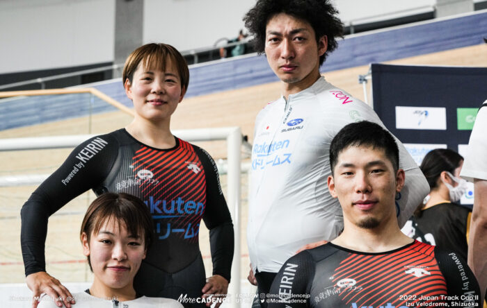〜2022年のフォト 梅川風子, UMEKAWA Fuko, RKD佐藤水菜, SATO Mina, JPN, 寺崎浩平, TERASAKI Kohei, RKD, 山﨑賢人, YAMASAKI Kento, JPN, ジャパントラックカップⅡ, 伊豆ベロドローム