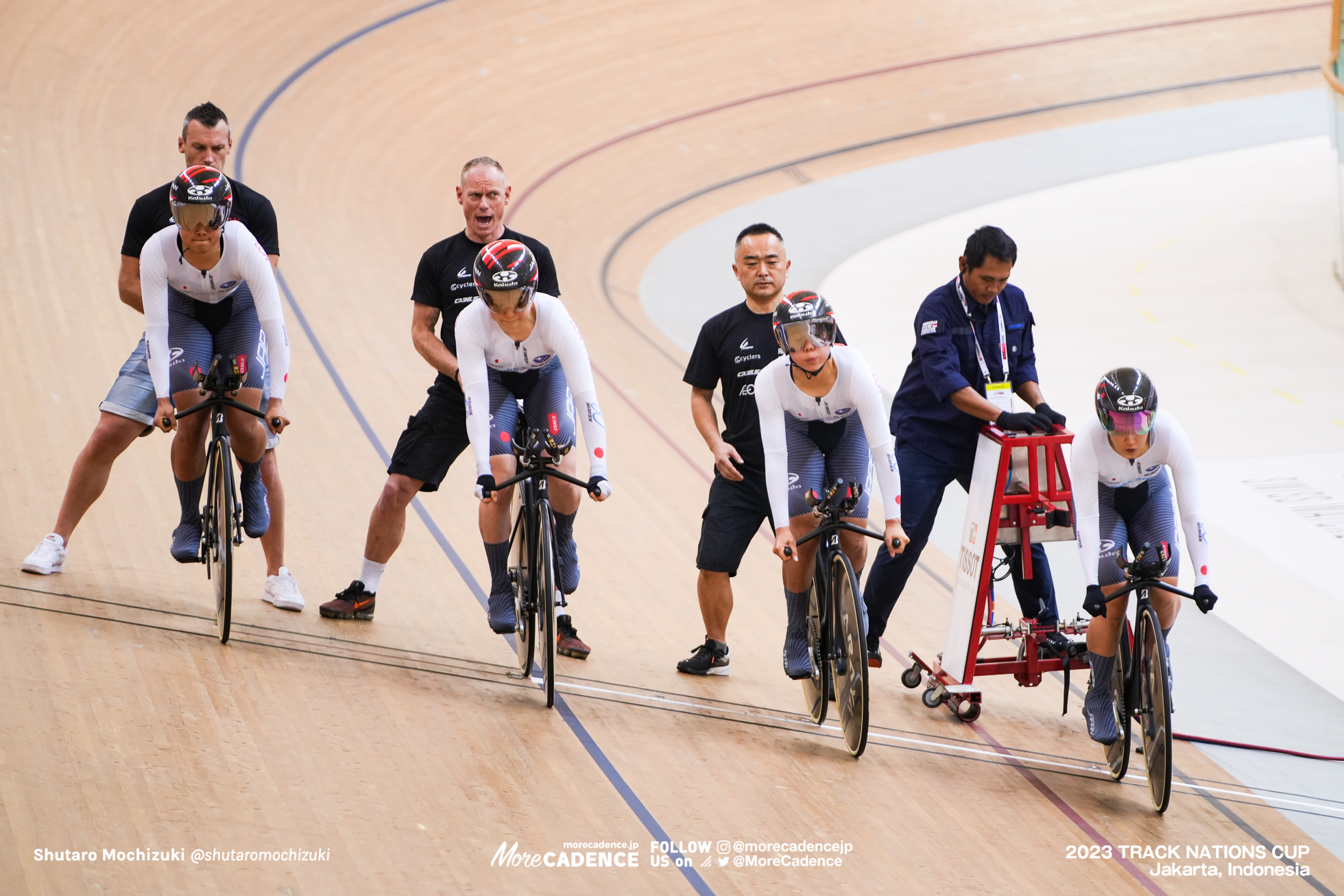梶原悠未, 池田瑞紀, 内野艶和, 垣田真穂, 女子チームパシュート1回戦, WOMEN'S TEAM PURSUIT 1st Round 2023トラックネーションズカップ ジャカルタ, 2023 TRACK NATIONS CUP Jakarta, Indonesia