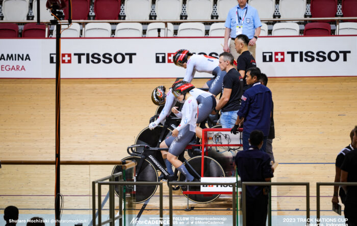 梅川風子, 太田りゆ, 佐藤水菜, 女子チームスプリント予選, WOMEN'S TEAM Sprint Qualifying 2023トラックネーションズカップ ジャカルタ, 2023 TRACK NATIONS CUP Jakarta, Indonesia