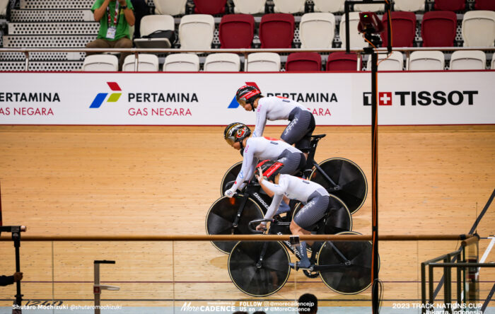 梅川風子, 太田りゆ, 佐藤水菜, 女子チームスプリント予選, WOMEN'S TEAM Sprint Qualifying 2023トラックネーションズカップ ジャカルタ, 2023 TRACK NATIONS CUP Jakarta, Indonesia