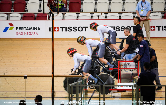 梅川風子, 太田りゆ, 佐藤水菜, 女子チームスプリント予選, WOMEN'S TEAM Sprint Qualifying 2023トラックネーションズカップ ジャカルタ, 2023 TRACK NATIONS CUP Jakarta, Indonesia