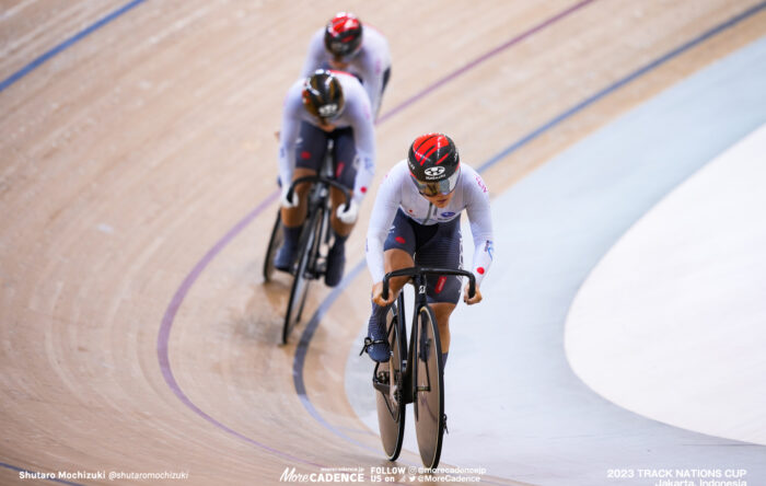 梅川風子, 太田りゆ, 佐藤水菜, 女子チームスプリント予選, WOMEN'S TEAM Sprint Qualifying 2023トラックネーションズカップ ジャカルタ, 2023 TRACK NATIONS CUP Jakarta, Indonesia