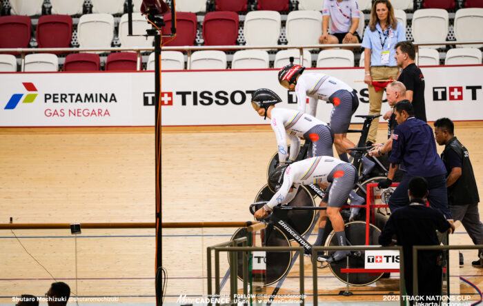 長迫吉拓, 太田海也, 小原佑太, 男子チームスプリント予選, MEN'S TEAM Sprint Qualifying 2023トラックネーションズカップ ジャカルタ, 2023 TRACK NATIONS CUP Jakarta, Indonesia