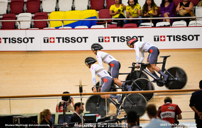 長迫吉拓, 太田海也, 小原佑太, 男子チームスプリント予選, MEN'S TEAM Sprint Qualifying 2023トラックネーションズカップ ジャカルタ, 2023 TRACK NATIONS CUP Jakarta, Indonesia