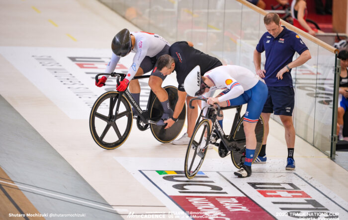 中野慎詞, ジョセフ・トルーマン, TRUMAN Joseph, GBR, 男子スプリント1回戦, MEN'S Sprint 1st Round, 2023トラックネーションズカップ ジャカルタ, 2023 TRACK NATIONS CUP Jakarta, Indonesia
