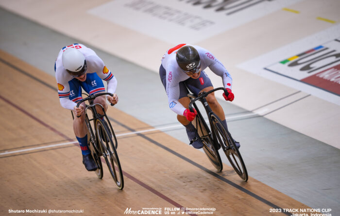 中野慎詞, ジョセフ・トルーマン, TRUMAN Joseph, GBR, 男子スプリント1回戦, MEN'S Sprint 1st Round, 2023トラックネーションズカップ ジャカルタ, 2023 TRACK NATIONS CUP Jakarta, Indonesia