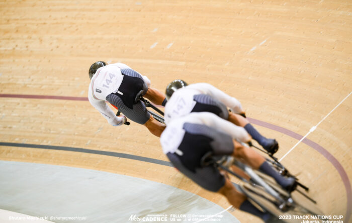 長迫吉拓, 太田海也, 小原佑太, 男子チームスプリント予選, MEN'S TEAM Sprint Qualifying 2023トラックネーションズカップ ジャカルタ, 2023 TRACK NATIONS CUP Jakarta, Indonesia