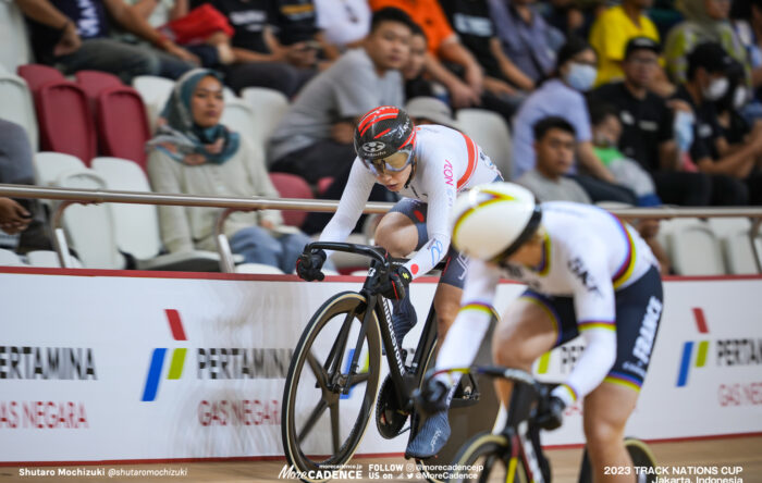 佐藤水菜, 女子スプリント準々決勝, WOMEN'S Sprint Quarter Finals,, 2023トラックネーションズカップ ジャカルタ, 2023 TRACK NATIONS CUP Jakarta, Indonesia