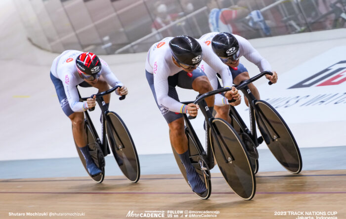 長迫吉拓, 太田海也, 小原佑太, 男子チームスプリント3位決定戦, MEN'S TEAM Sprint Final for Bronze 2023トラックネーションズカップ ジャカルタ, 2023 TRACK NATIONS CUP Jakarta, Indonesia
