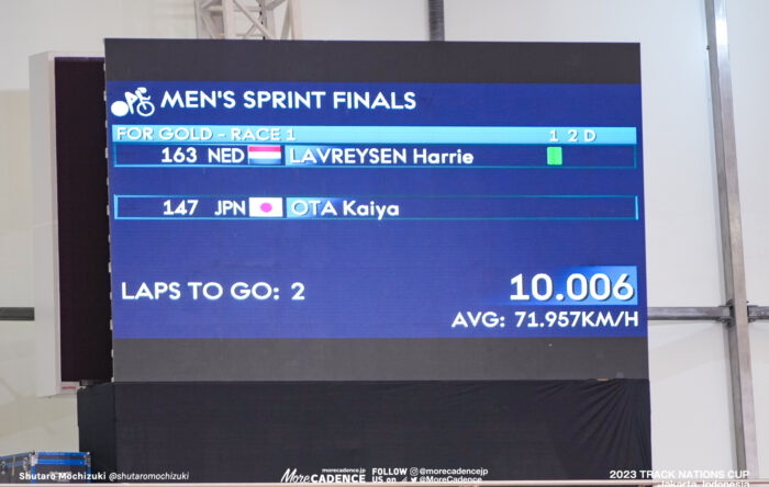 太田海也, ハリー・ラブレイセン, LAVREYSEN Harrie, NED, 男子スプリント決勝, MEN'S Sprint Final for Gold, 2023トラックネーションズカップ ジャカルタ, 2023 TRACK NATIONS CUP Jakarta, Indonesia