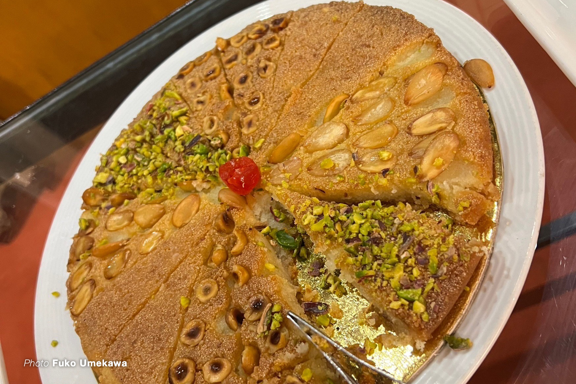 ナッツ系のケーキ