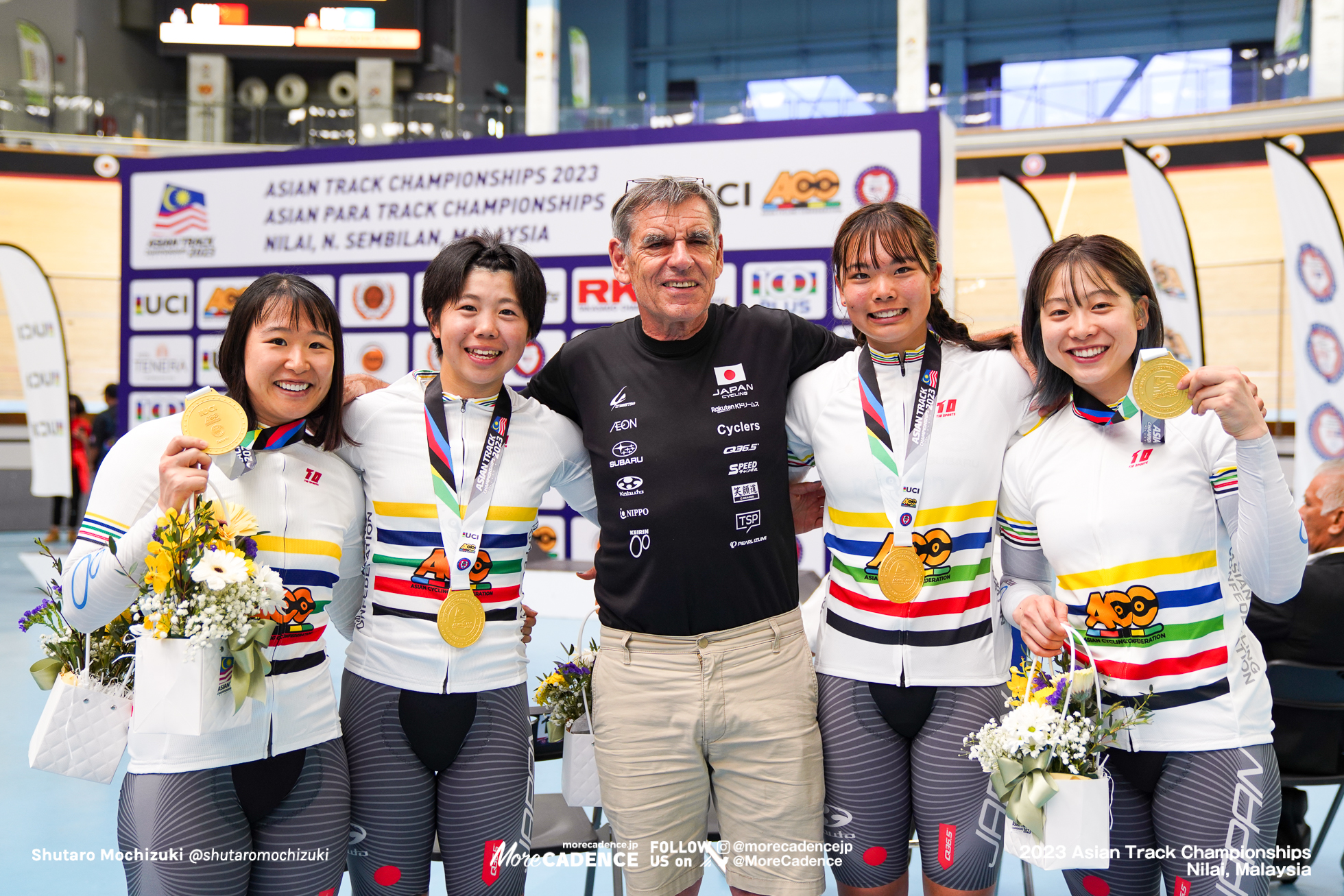 2023アジア選手権トラック 女子チームパシュート 垣田真穂 池田瑞紀 内野艶和 梶原悠未