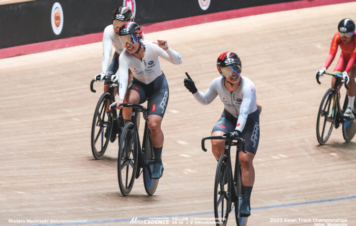 2023アジア選手権トラック 女子ケイリン 佐藤水菜 梅川風子