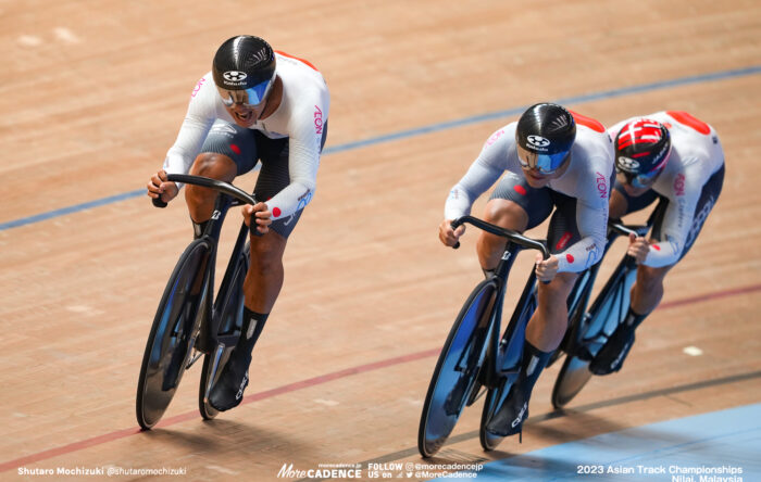 2023アジア選手権トラック 男子チームスプリント 長迫吉拓 太田海也 小原佑太