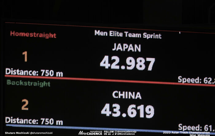 2023アジア選手権トラック 男子チームスプリント 太田海也 小原佑太