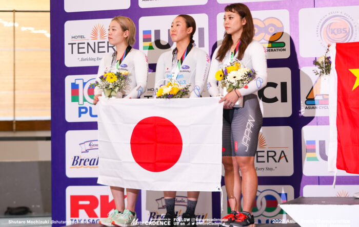2023アジア選手権トラック 女子チームスプリント 佐藤水菜 酒井亜樹 太田りゆ
