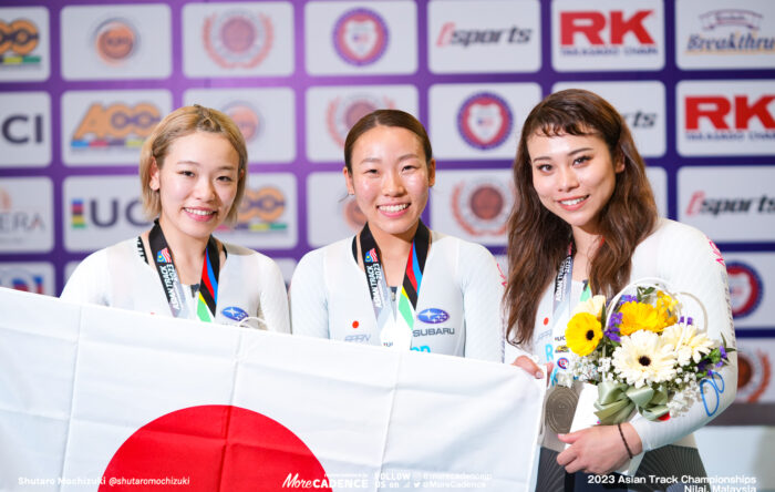2023アジア選手権トラック 女子チームスプリント 佐藤水菜 酒井亜樹 太田りゆ