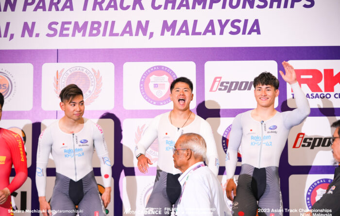 2023アジア選手権トラック 男子チームスプリント 小原佑太 長迫吉拓 太田海也