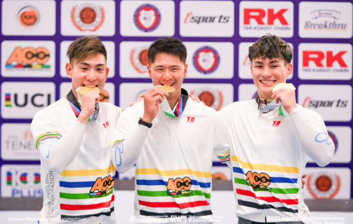 2023アジア選手権トラック 男子チームスプリント 小原佑太 長迫吉拓 太田海也
