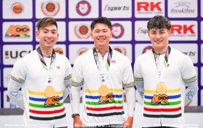 2023アジア選手権トラック 男子チームスプリント 小原佑太 長迫吉拓 太田海也
