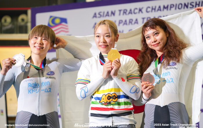 2023アジア選手権トラック 女子ケイリン 佐藤水菜 梅川風子 太田りゆ