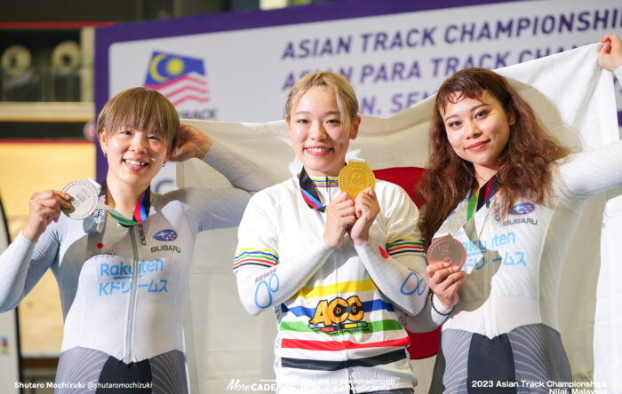 2023アジア選手権トラック 女子ケイリン 佐藤水菜 梅川風子 太田りゆ
