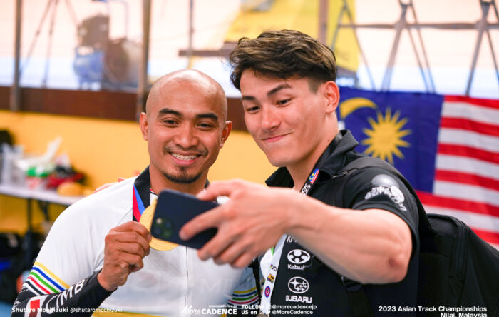 フォトギャラリー 2023アジア選手権トラック 男子スプリント 太田海也 アジズルハスニ・アワン