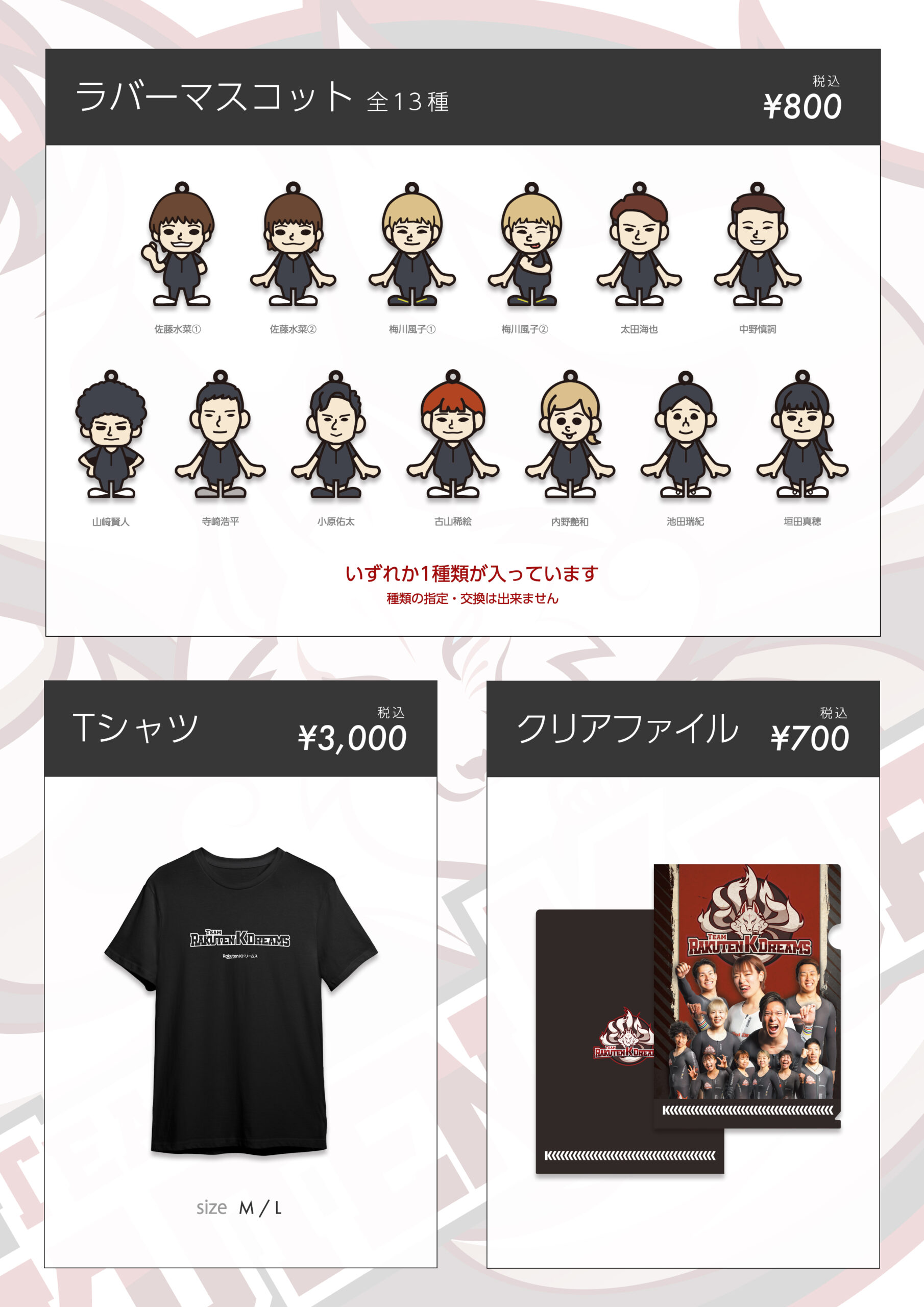 販売ラインナップ