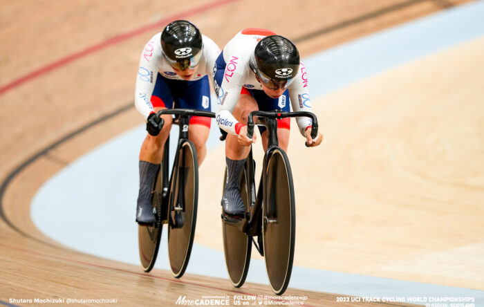 2023世界選手権トラック 女子チームスプリント 佐藤水菜 梅川風子