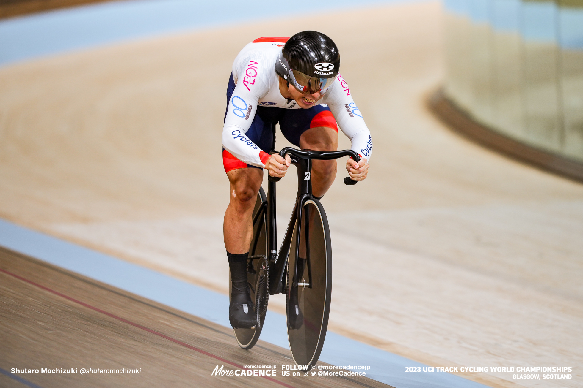 2023世界選手権トラック 男子チームスプリント 小原佑太