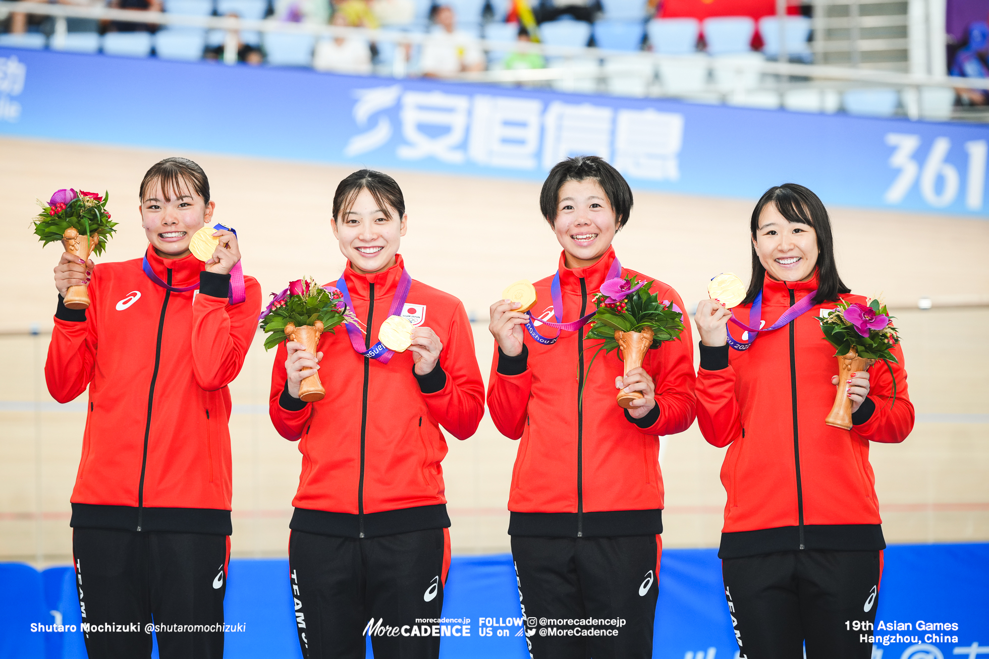 アジア競技大会 チームパシュート 垣田真穂 内野艶和 池田瑞紀 梶原悠未