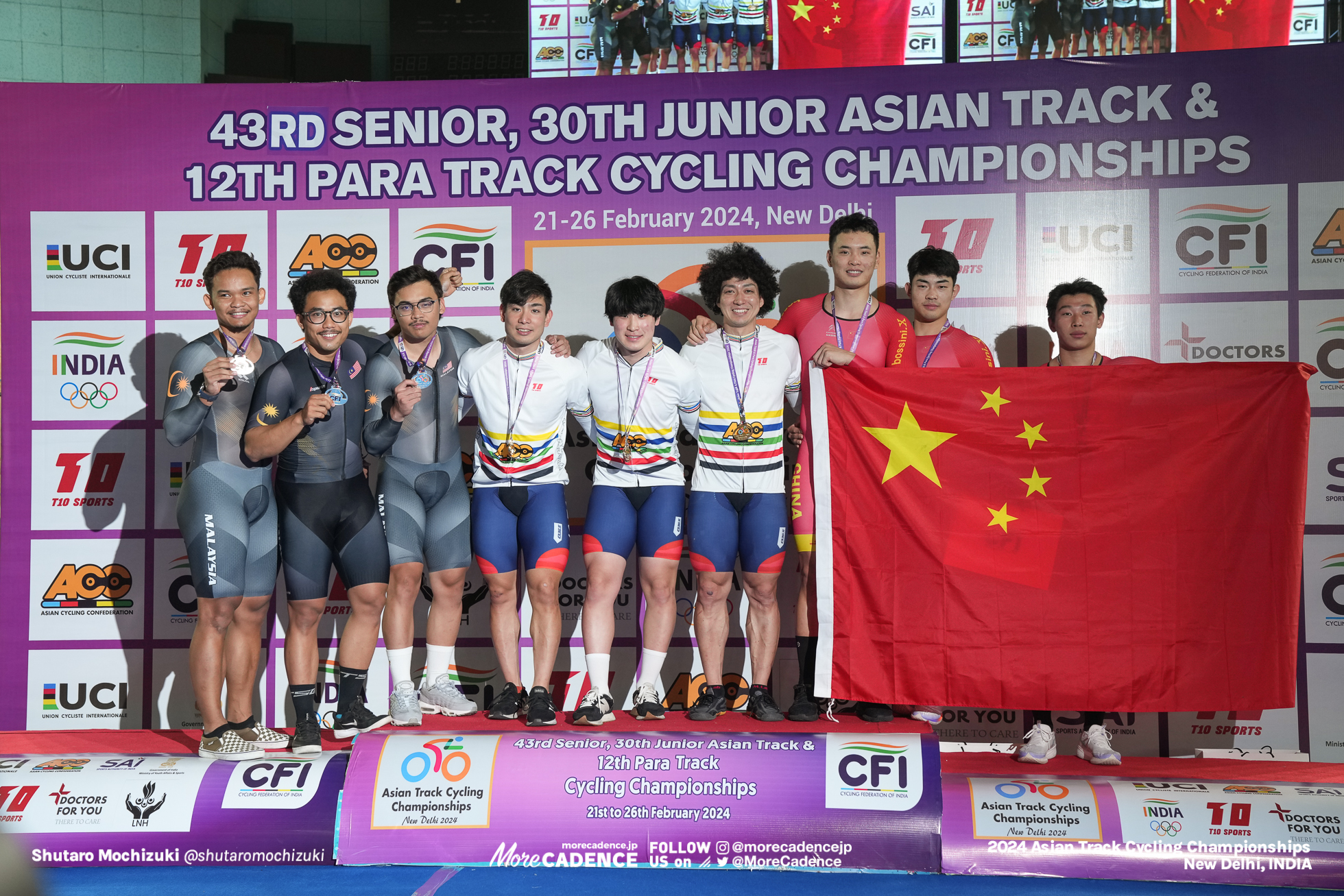 2024アジア選手権 男子チームスプリント 小原佑太 中石湊 山﨑賢人