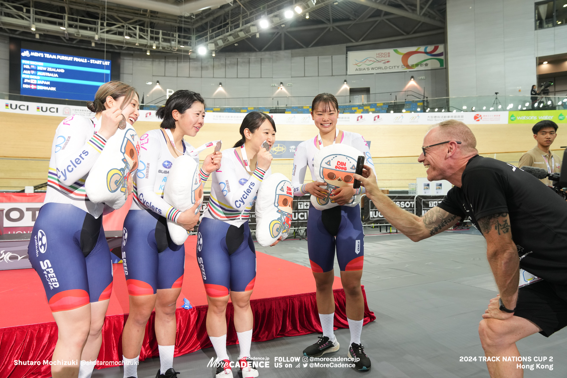 2024ネーションズカップ第2戦 女子チームパシュート 梶原悠未 池田瑞紀 内野艶和 垣田真穂