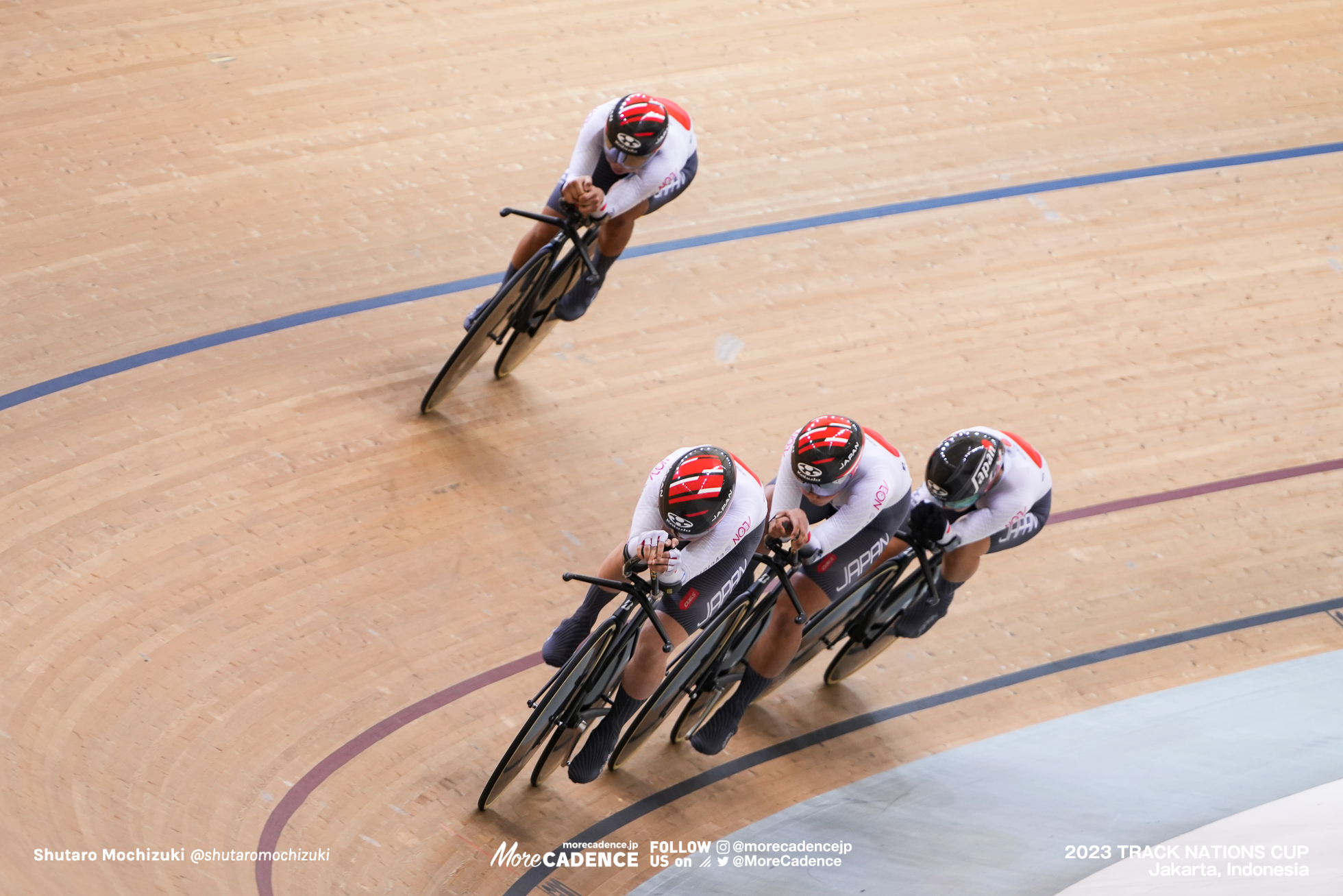 梶原悠未、池田瑞紀、内野艶和、垣田真穂, 女子チームパシュート1回戦, WOMEN'S TEAM PURSUIT 1st Round 2023トラックネーションズカップ ジャカルタ, 2023 TRACK NATIONS CUP Jakarta, Indonesia