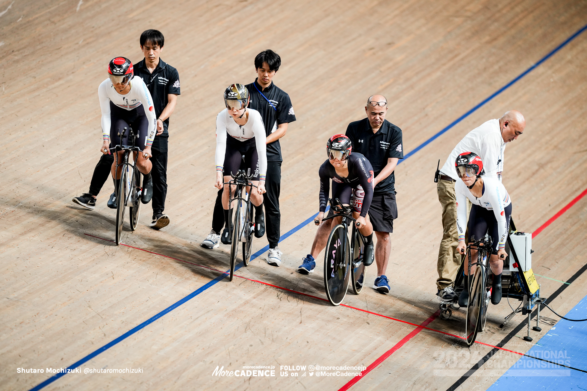 Team Rakuten K Dreams, 垣田真穂, 池田瑞紀, 内野艶和,水谷彩奈, 決勝, 女子エリート, チームパシュート, 2024全日本選手権トラック, 伊豆ベロドローム