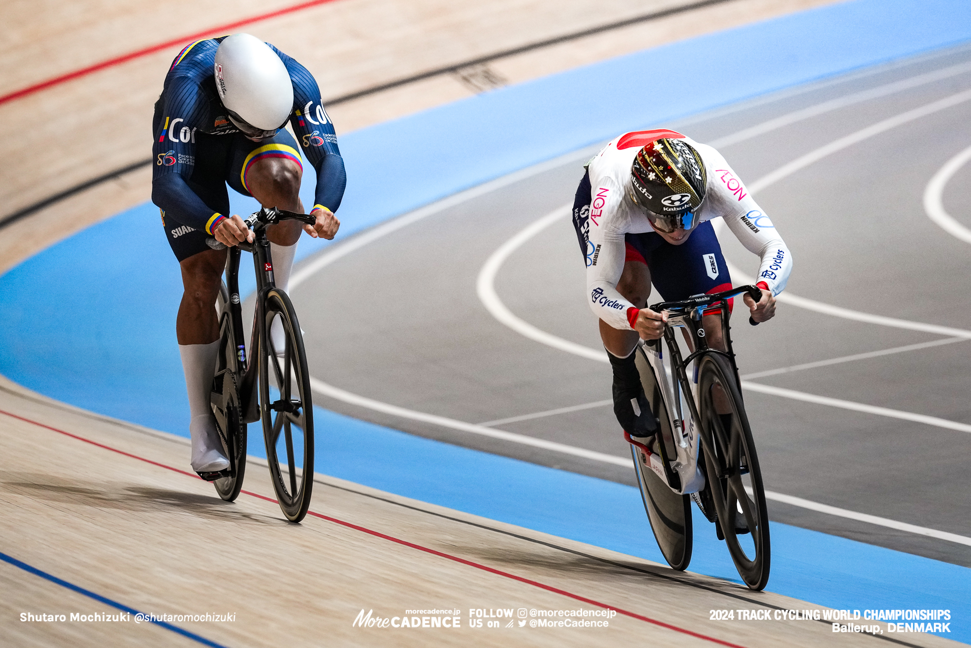 小原佑太,クリスティアン・オルテガ,Cristian David Ortega Fontalvo, 男子スプリント 2回戦, Men's Sprint, 2024世界選手権トラック バレラップ, 2024 UCI CYCLING WORLD CHAMPIONSHIPS TRACK