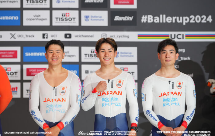 2024世界選手権トラック バレラップ 男子チームスプリント 長迫吉拓 太田海也 小原佑太