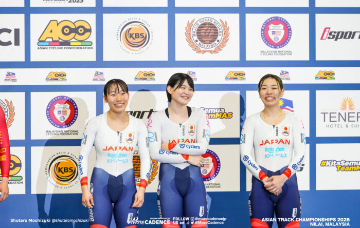 酒井亜樹, SAKAI Aki, 仲澤春香, Nakazawa Haruka, 佐藤水菜, SATO MINA, 女子チームスプリント, WOMEN'S Team Sprint,2025アジア選手権トラック, 2025 ASIAN TRACK CYCLING CHAMPIONSHIPS, Nilai, Malaysia