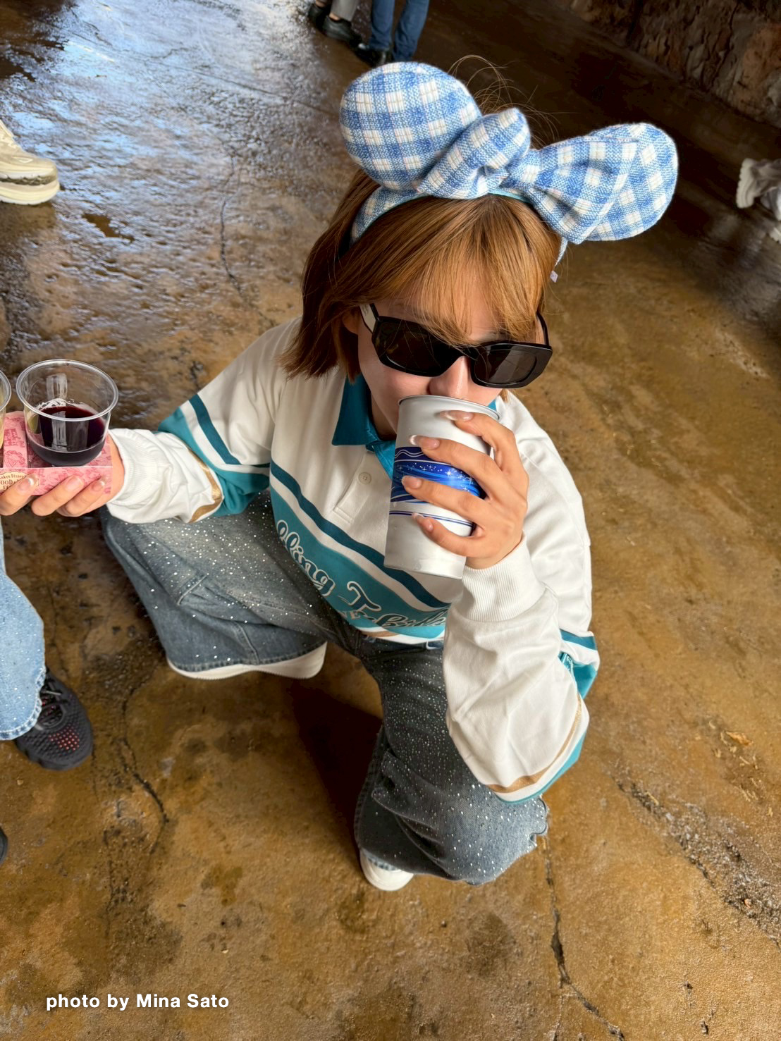 ディズニーシーでの日野未来さんの様子