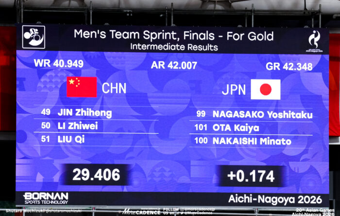 2026アジア競技選手権 長迫吉拓, 太田海也, 中石湊, 男子チームスプリント, 伊豆ベロドローム, アジア競技大会