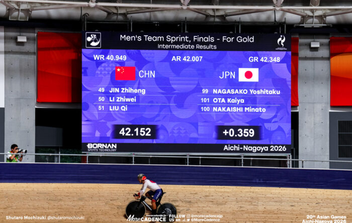 2026アジア競技選手権 長迫吉拓, 太田海也, 中石湊, 男子チームスプリント, 伊豆ベロドローム, アジア競技大会